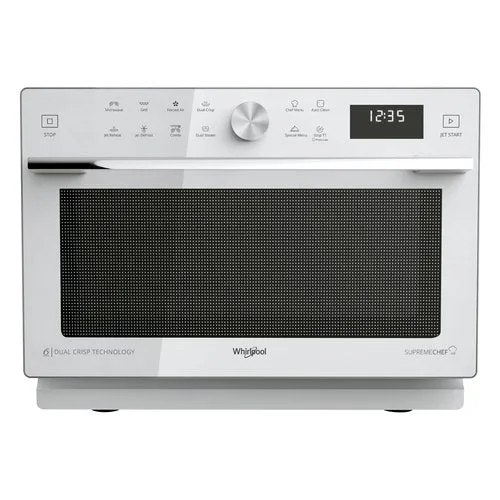 Four à micro-ondes combiné Whirlpool MWSC 933 SW 33 litres 900 W (H 95 x L 124 x P 137 cm) avec technologie Auto Clean 6th Sense, blanc