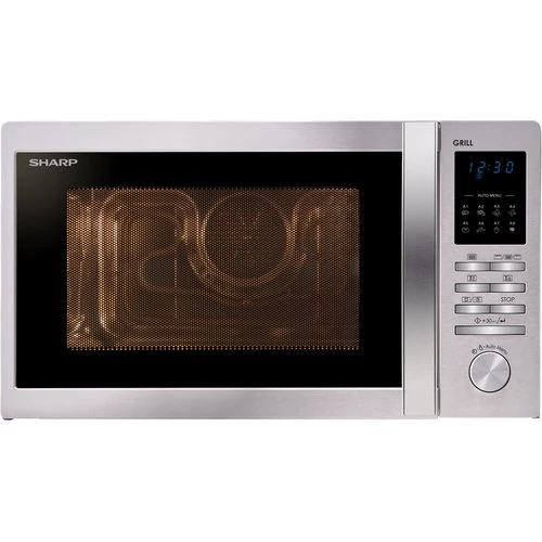 Micro-ondes Sharp R722STWE 25 litres 900 W (H 30,6 x L 51,3 x P 42,9 cm) Acier inoxydable