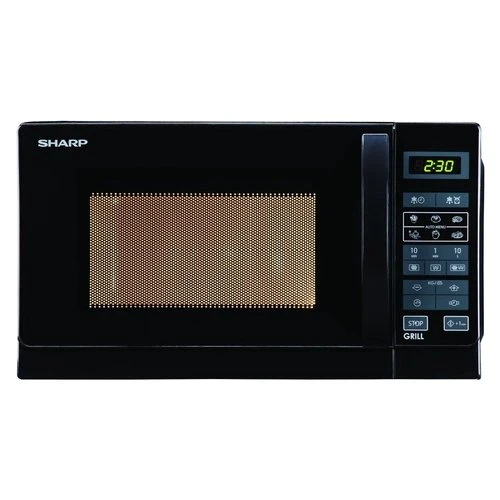 Micro-ondes Sharp R742BKW 25 litres 900 W avec grill (L 30,6 x l 51,3 x P 42,9 cm) Noir