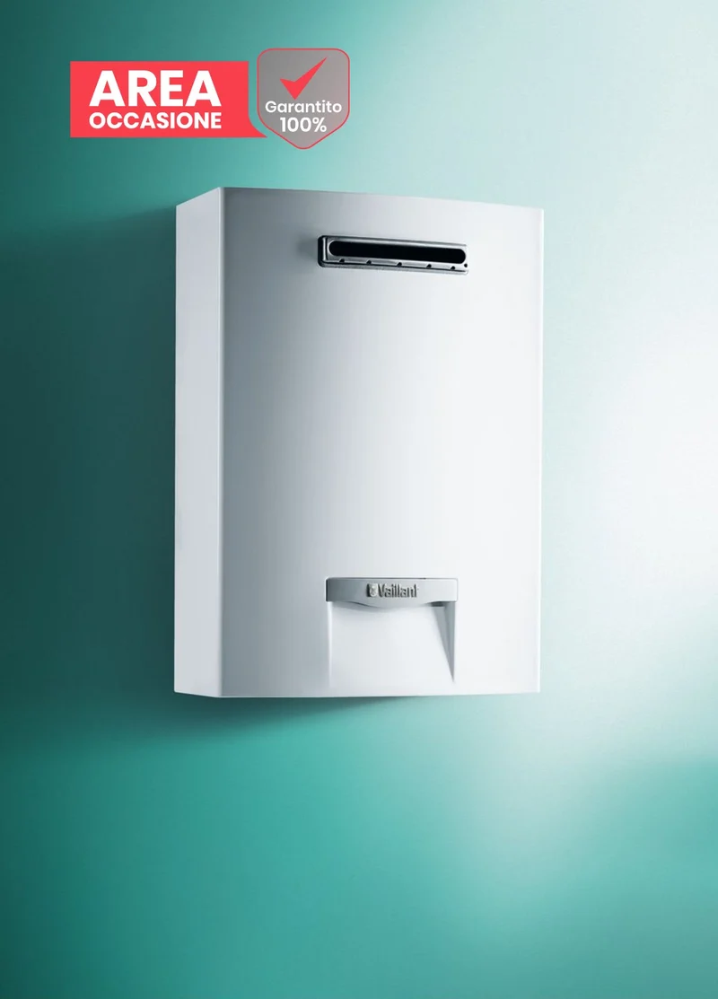 OFFRES SPÉCIALES Chauffe-eau à gaz Vaillant pour usage extérieur MAG 12 litres, faible indice NOx MAG 128/1-5 RT Méthane