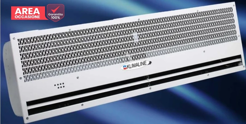 OFFRES SPÉCIALES Rideau d'air intégré 90 cm Klimaline avec télécommande 2 vitesses 90 cm BLANC CACHÉ avec résistance