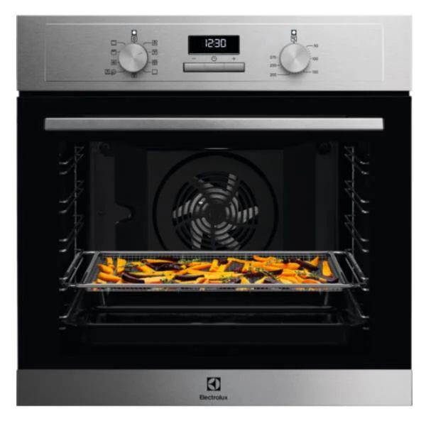Four à chaleur tournante Electrolux Multi EOM3H04X 700 AirFry 72 litres, classe A+ (H 150 x L 151 x P 144 cm), acier inoxydable