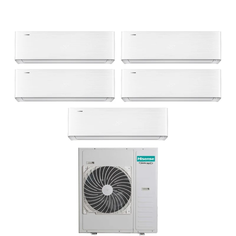 Climatiseur penta-split Hisense ENERGY PRO X 9+9+9+9+18 Penta avec Wi-Fi intégré 5AMW125U4RTA R-32