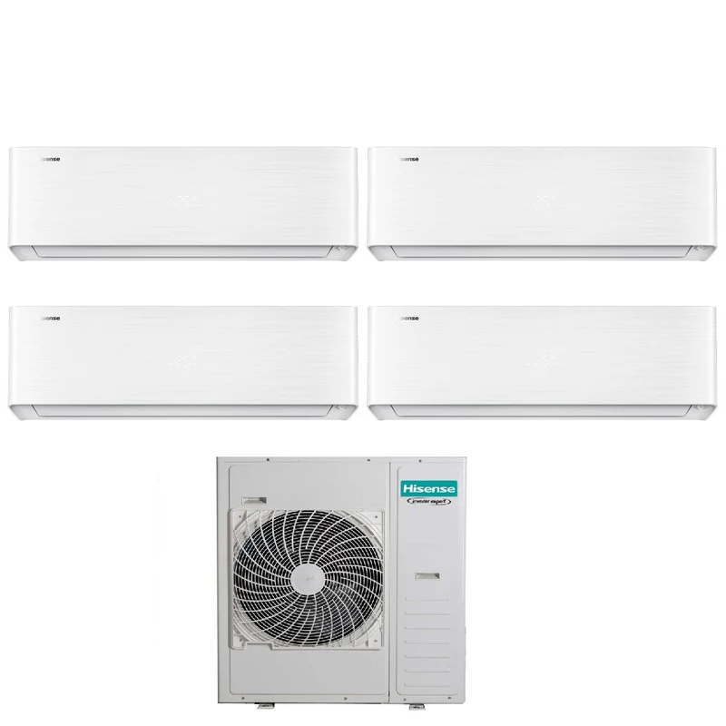 Climatiseur Hisense Quadri Split ENERGY PRO X 9+9+18+18 avec 5AMW125U4RTA R-32 et Wi-Fi intégré