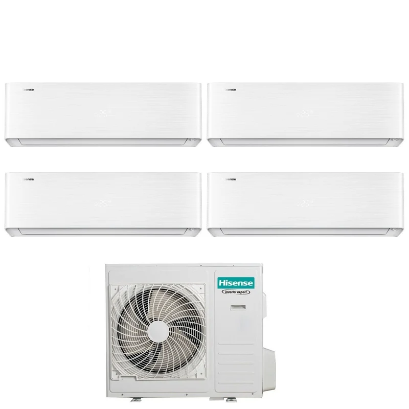 Climatiseur Hisense Quadri Split ENERGY PRO X 9+9+18+18 avec Wi-Fi intégré 5AMW105U4RQC R-32