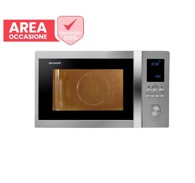 OFFRES SPÉCIALES 2457 Sharp R982STWE Four à micro-ondes combiné 42 litres 1000 W (H 82,9 x L 140,7 x P 140,9 cm) Grille en acier inoxydable