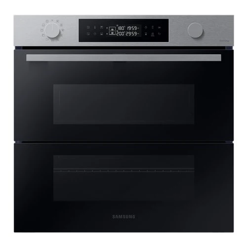 Four combiné vapeur Samsung NV7B4540VBS Série 4 Dual Cook Flex 76 litres Wi-Fi Classe A+ (H 151,5 x L 151,2 x P 145 cm) Acier inoxydable