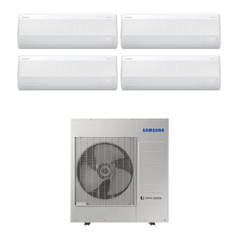 Climatiseur Samsung Quadri Split WINDFREE AVANT S2 9+12+12+12 avec AJ100TXJ5KG R-32 et Wi-Fi intégré