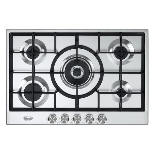 Plaque de cuisson à gaz De Longhi LIFE NSL 575 X 5 brûleurs (L75 x P51) en acier inoxydable