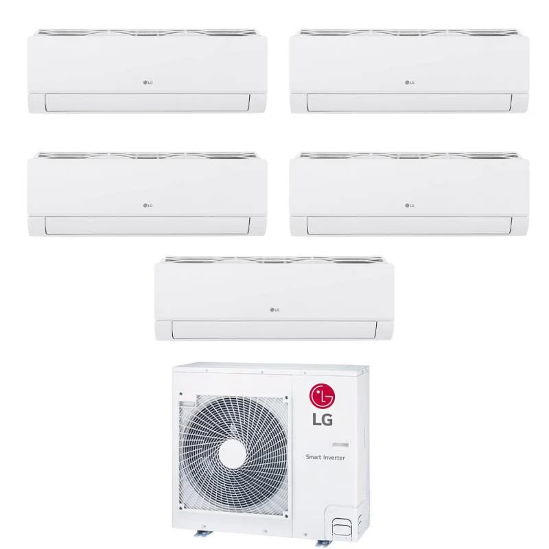Climatiseur penta-split LG Libero Smart 9+9+9+9+12 avec MU5R36 R-32 Wi-Fi intégré