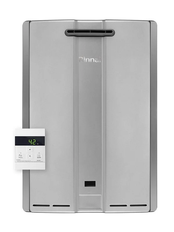 Chauffe-eau à condensation extérieur Rinnai Infinity Sensei N32E 32 l REU-N3237WC-E-NG au méthane - NEUF