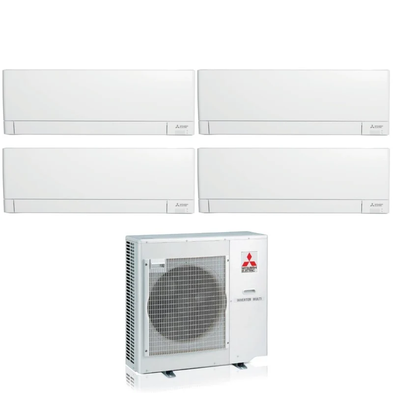 Climatiseur quadri-split Mitsubishi Electric Plus MSZ-AY 7+7+7+9 avec MXZ-4F80VF R-32 Wi-Fi intégré