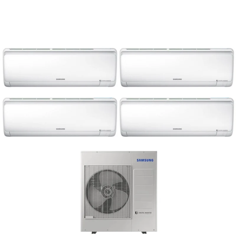 Climatiseur quadri-split Samsung Maldives Quantum 12+12+12+12 avec AJ080RCJ R-32