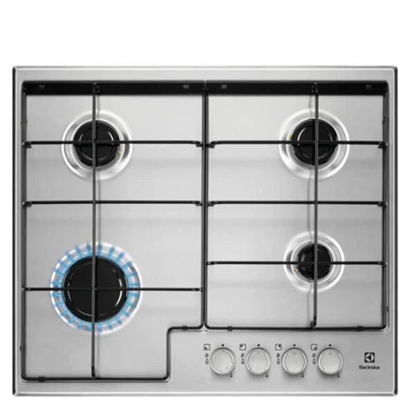 Electrolux EGS6424X Table de cuisson à gaz 4 feux 60 cm (LxP) 59,5x51 cm 949640912