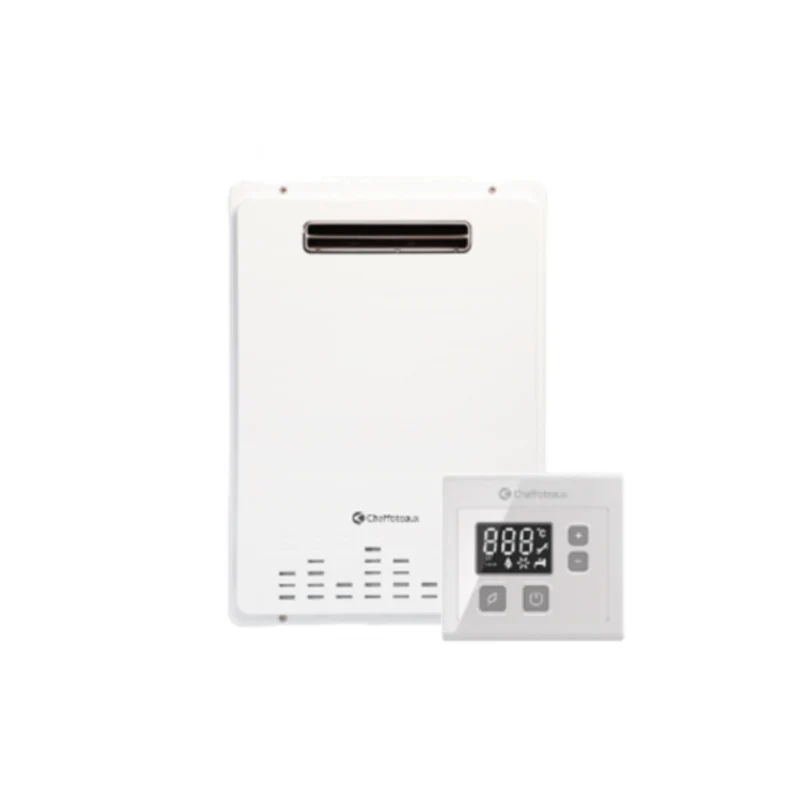 Chauffe-eau à gaz extérieur Chaffoteaux Avenir Plus LNX de 26 litres, code 3632471, faibles émissions de NOx, méthane