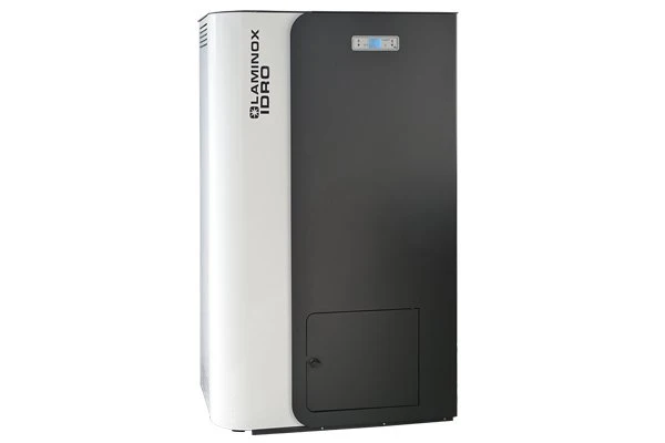 CALDAIA A PELLET LAMINOX MOD. TERMOBOILER 24 MATIC CON ACQUA SANITARIA BIANCO/ANTRACITE