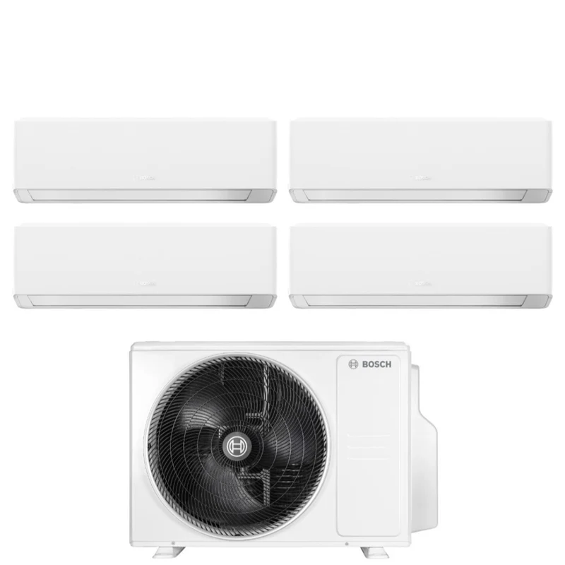 Climatiseur quadri-split Bosch CLIMATE 7000i BLANC 7+7+9+9 Quadri avec Wi-Fi intégré 5000M 105/4 E R-32