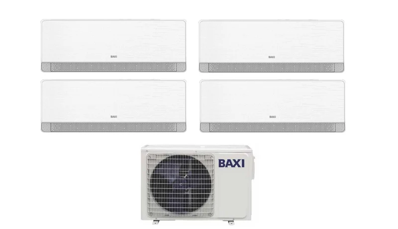 Climatiseur quadri-split Baxi SIDERA 9+9+9+9 avec Wi-Fi intégré LSGT100-4M R-32