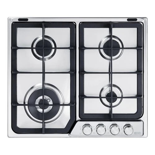 Plaque de cuisson à gaz professionnelle De Longhi PFI 46 GH à 4 brûleurs (L60 x P51) en acier inoxydable