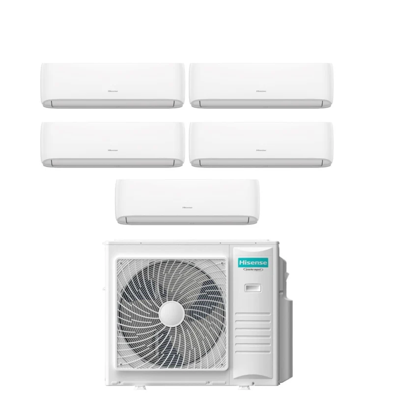 Climatiseur penta-split Hisense Hi-Comfort 7+7+7+9+9 Penta avec Wi-Fi intégré 5AMW105U4RQC R-32