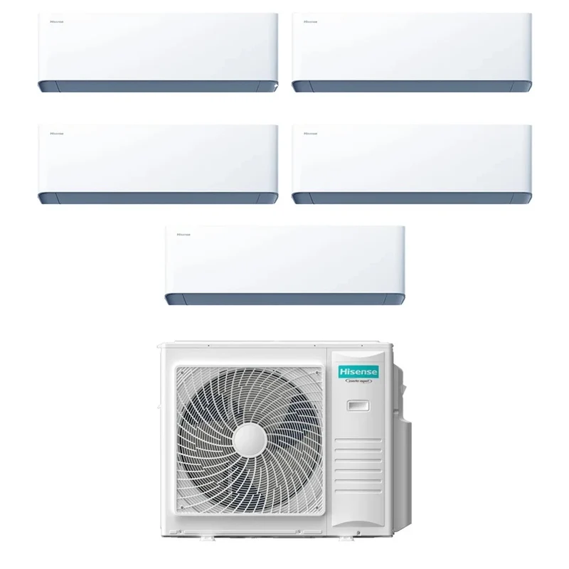 Climatiseur Hisense Penta Split UNI HB 7+7+7+7+7 avec Wi-Fi intégré 5AMW105U4RQC R-32