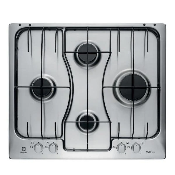 Plaque de cuisson à gaz Electrolux RGG6242LOX 4 brûleurs (L59,4 x P51) en acier inoxydable