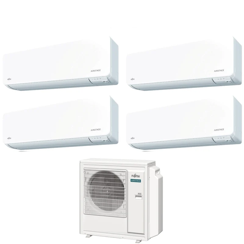 Climatiseur quadri-split inverter Fujitsu série KG AIRSTAGE 9+12+12+14 avec AOEG30KBTA4 R-32 Wi-Fi intégré 9000+12000+12000+14000