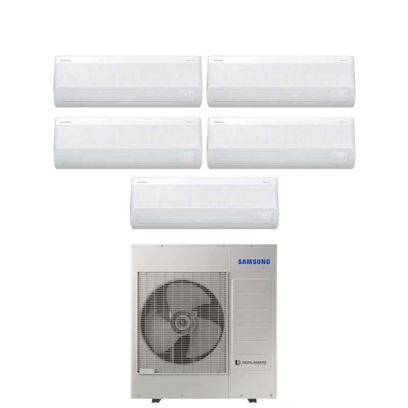 Climatiseur penta-split inverter Samsung WINDFREE AVANT série S2 7+7+7+7+7 avec AJ100TXJ5KG R-32 Wi-Fi intégré 7000+7000+7000+7000+7000
