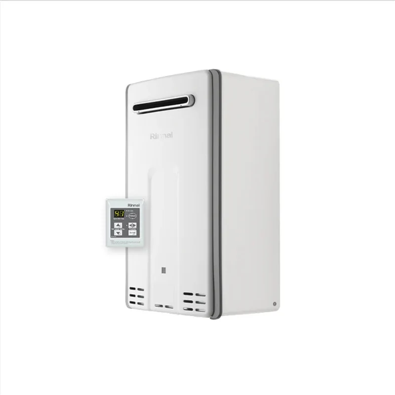 Chauffe-eau extérieur au méthane Rinnai INFINITY 28E REU-VCM2837WD-E-NG avec panneau de commande standard