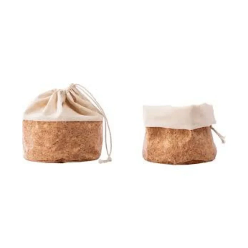 Panière à pain refermable – Coton & liège