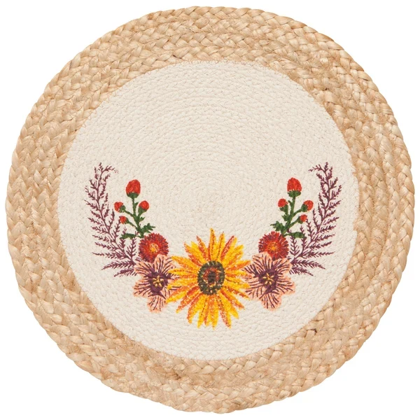 NAPPERON ROND 15" TOURNESOL DANICA