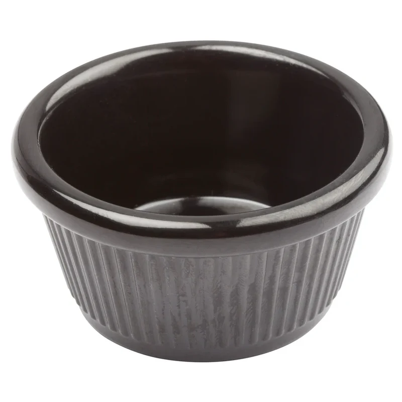 RAMEQUINS CANNELÉS NOIRS 4 ON WINCO