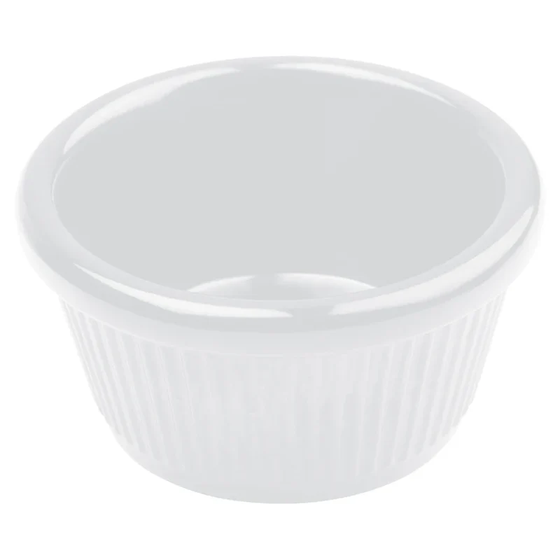 RAMEQUINS CANNELÉS BLANCS 4 ON (DZ) WINCO