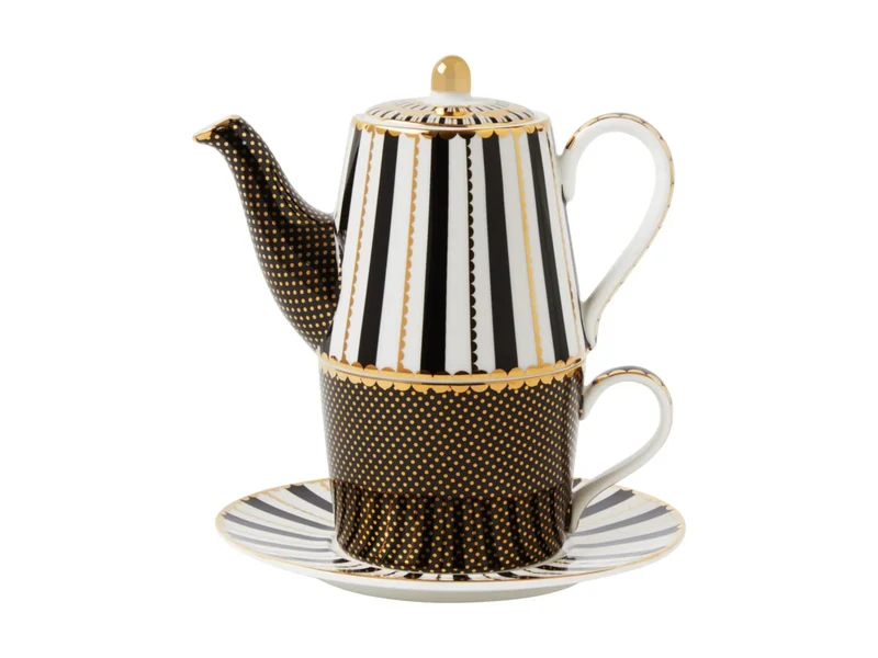 THÉIÈRE 1 L. AVEC INFUSEUR REGENCY NOIRE MAXWELL WILLIAMS