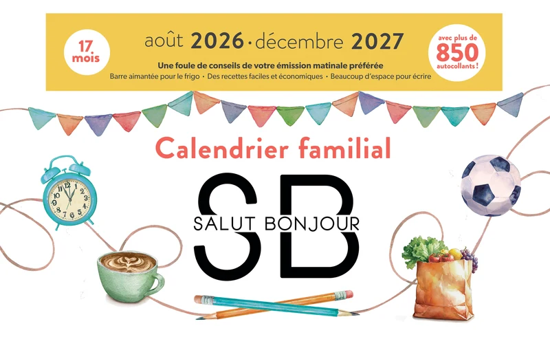 CALENDRIER FAMILIAL "SALUT BONJOUR" MESSAGERIES ADP