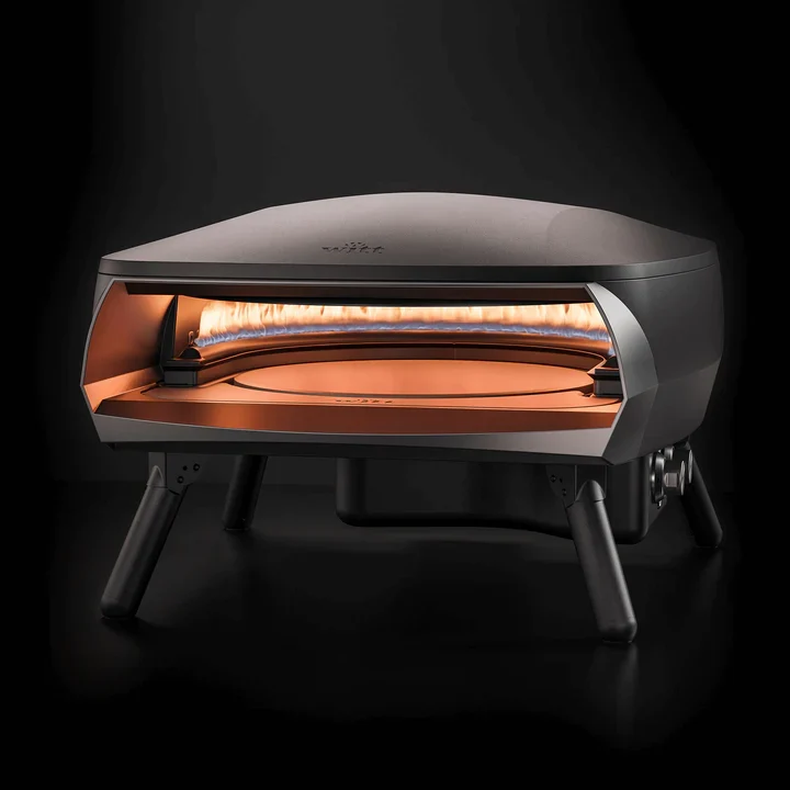 FOUR PIZZA ETNA ROTANTE 2 BRÛLEURS 16" NOIR COOKSTOVES
