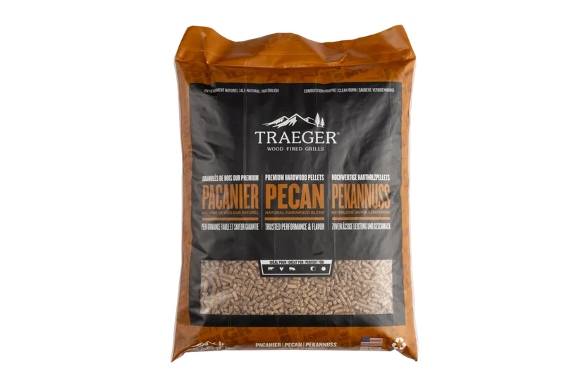 SAC 9 KG. GRANULES DE BOIS PACANES TRAEGER