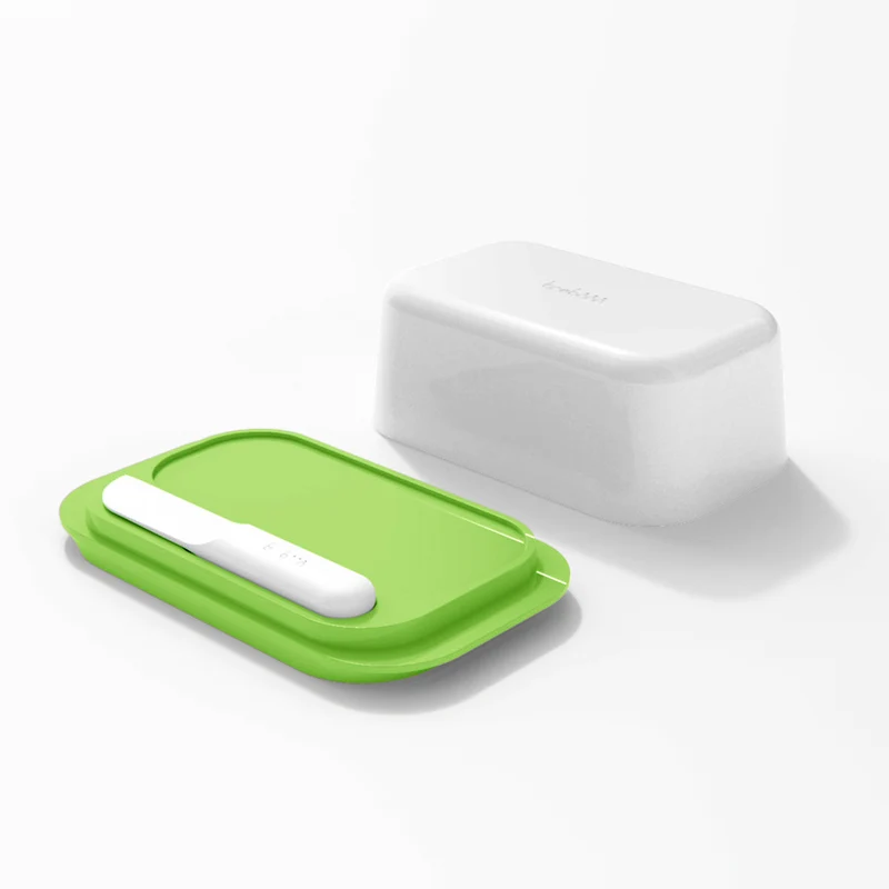 Beurrier avec couteau - vert
