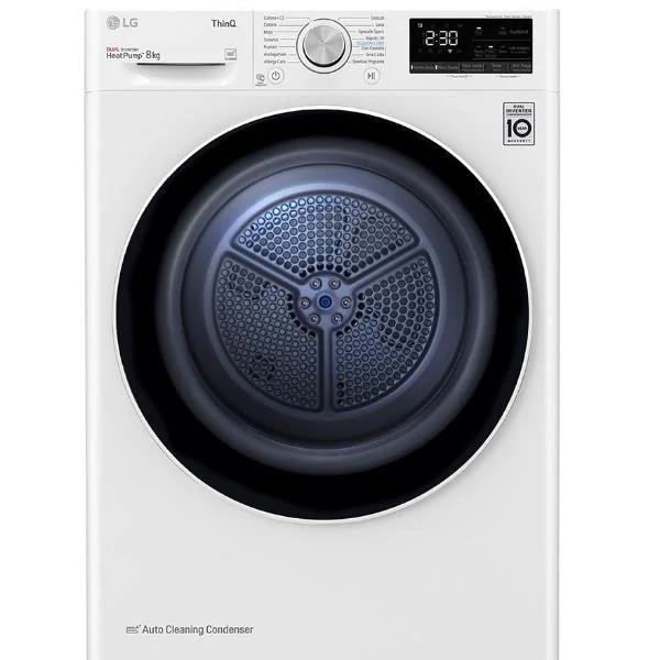 Sèche-linge LG RH80V3AV6N Eco Hybrid 8 kg, Classe énergétique A++