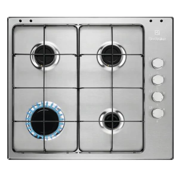 Plaque de cuisson gaz Electrolux EGS6404SX 4 feux 59,4 cm inox
