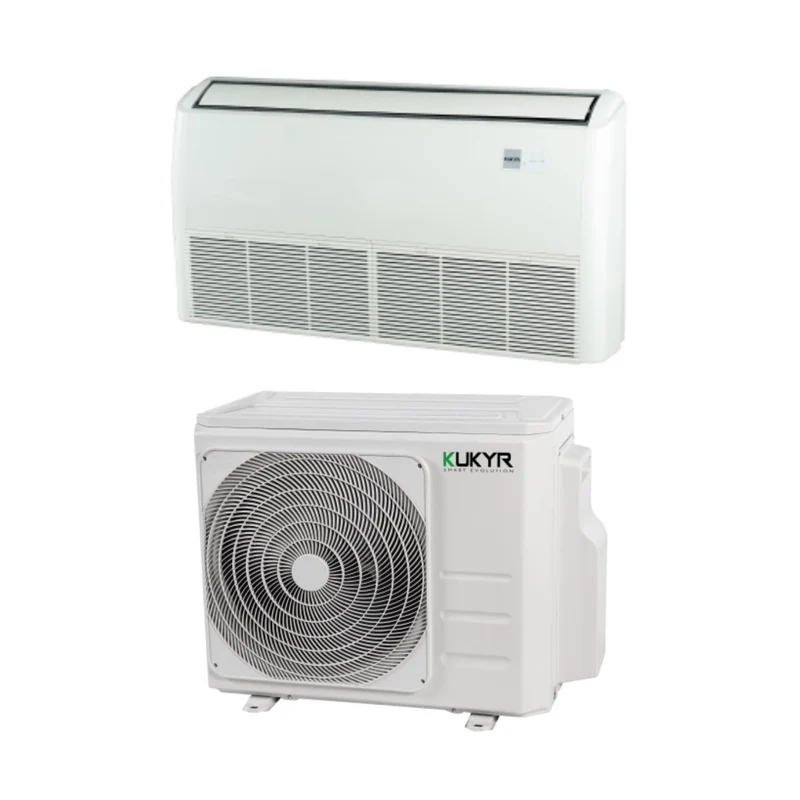 Climatiseur mural/au sol Kukyr Inverter 18 000 BTU R-32 avec Wi-Fi en option et télécommande infrarouge incluse