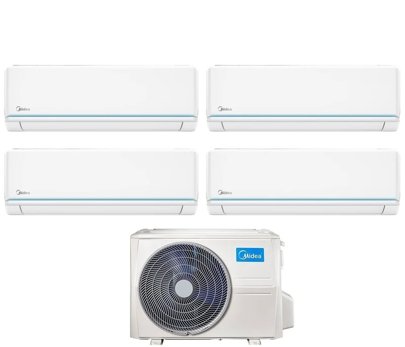 Climatiseur quadri-split inverter Midea série EVOLUTION 9+9+9+9 avec M40B-36HFN8 R-32 Wi-Fi intégré 9000+9000+9000+9000
