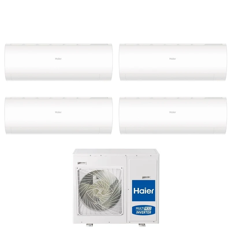 Climatiseur Haier Quadri Split Inverter PEARL Series 7+7+7+18 avec 4U75S2SR5FA R-32 et Wi-Fi intégré 7000+7000+7000+18000