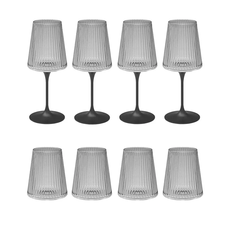 Splitglass Easy - Set 4 verres + 4 pieds - transparent