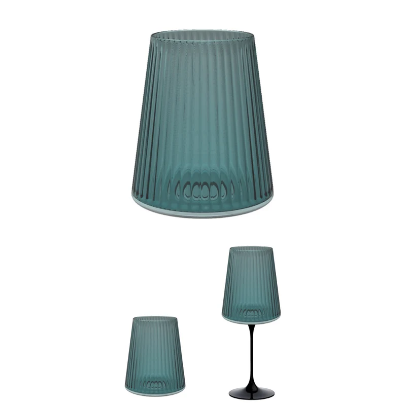 SplitGlass Easy - Verre à eau / vin rouge - bleu clair