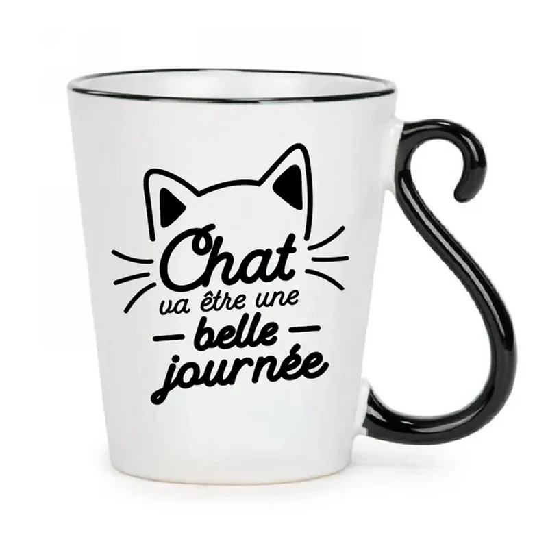 TASSE "CHAT VA ÊTRE UNE BELLE JOURNÉE" KO&CO