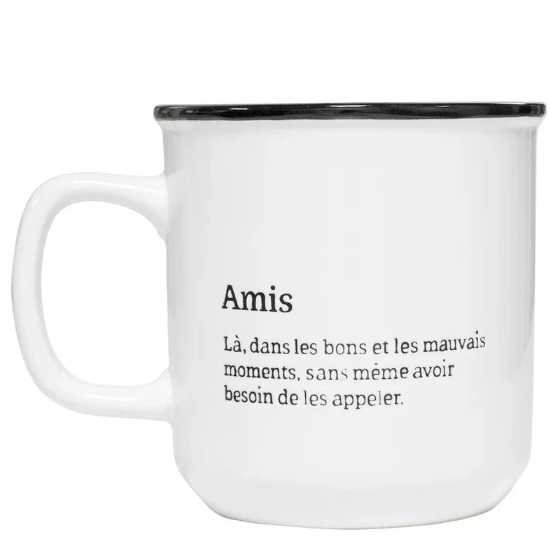 TASSE INTÉRIEUR COLORÉ "AMIS" KO&CO