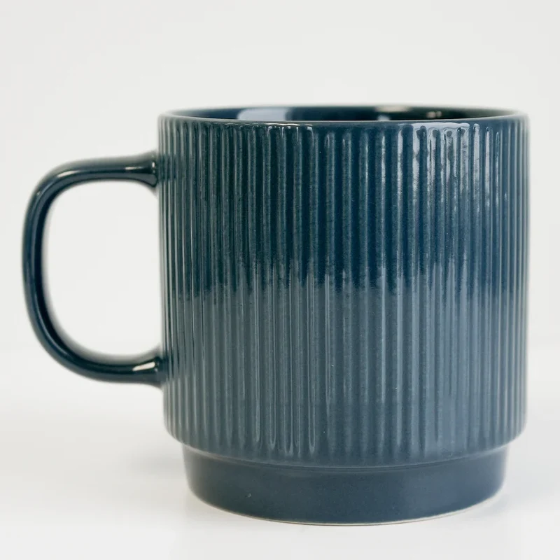 TASSE STRIÉE & EMPILALBE BLEUE KO&CO