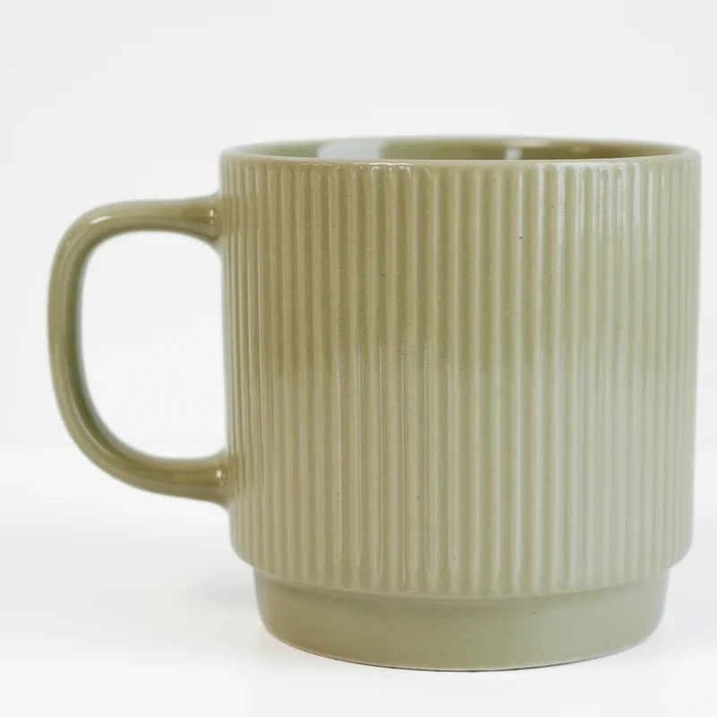 TASSE STRIÉE & EMPILABLE VERTE KO&CO