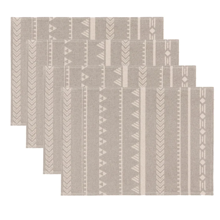 ENS. (4) NAPPERONS SYMETRIE D'OMBRES DANICA